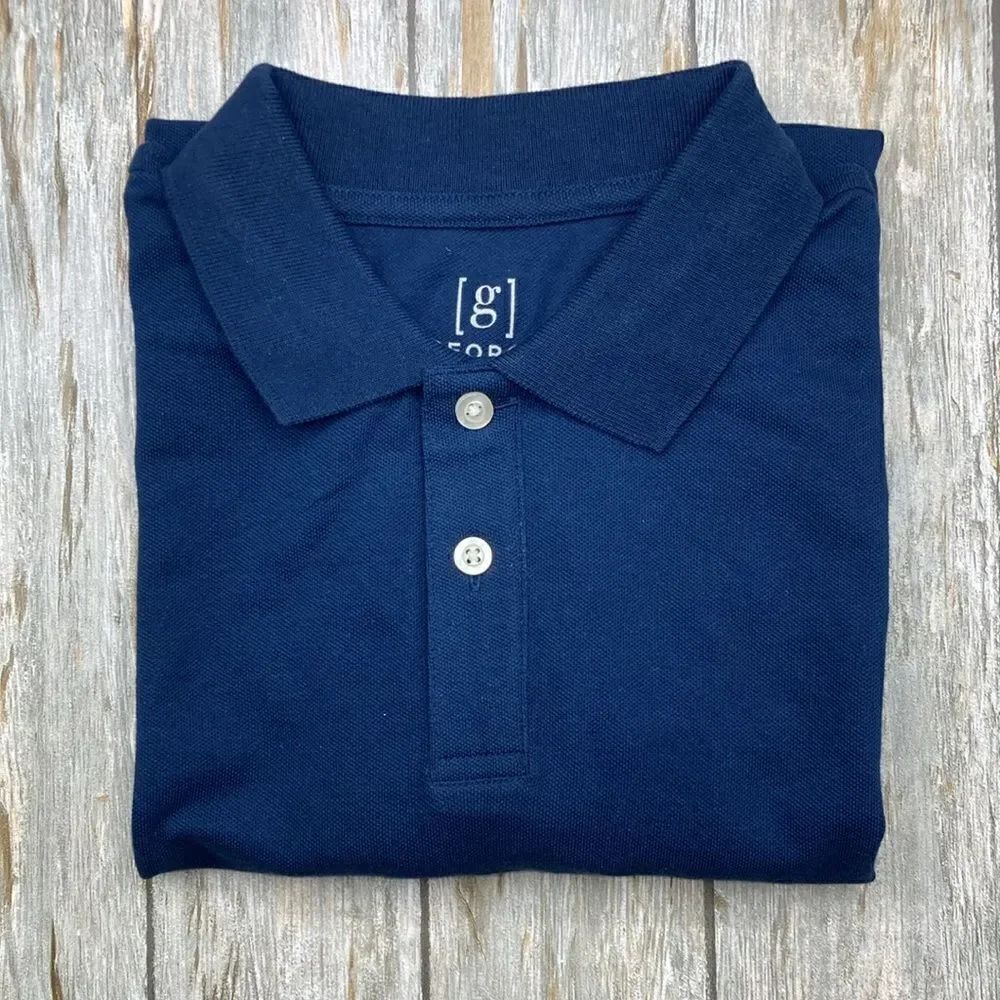 Men’s Pique Polo Short Sleeve Shirt Top Size XS